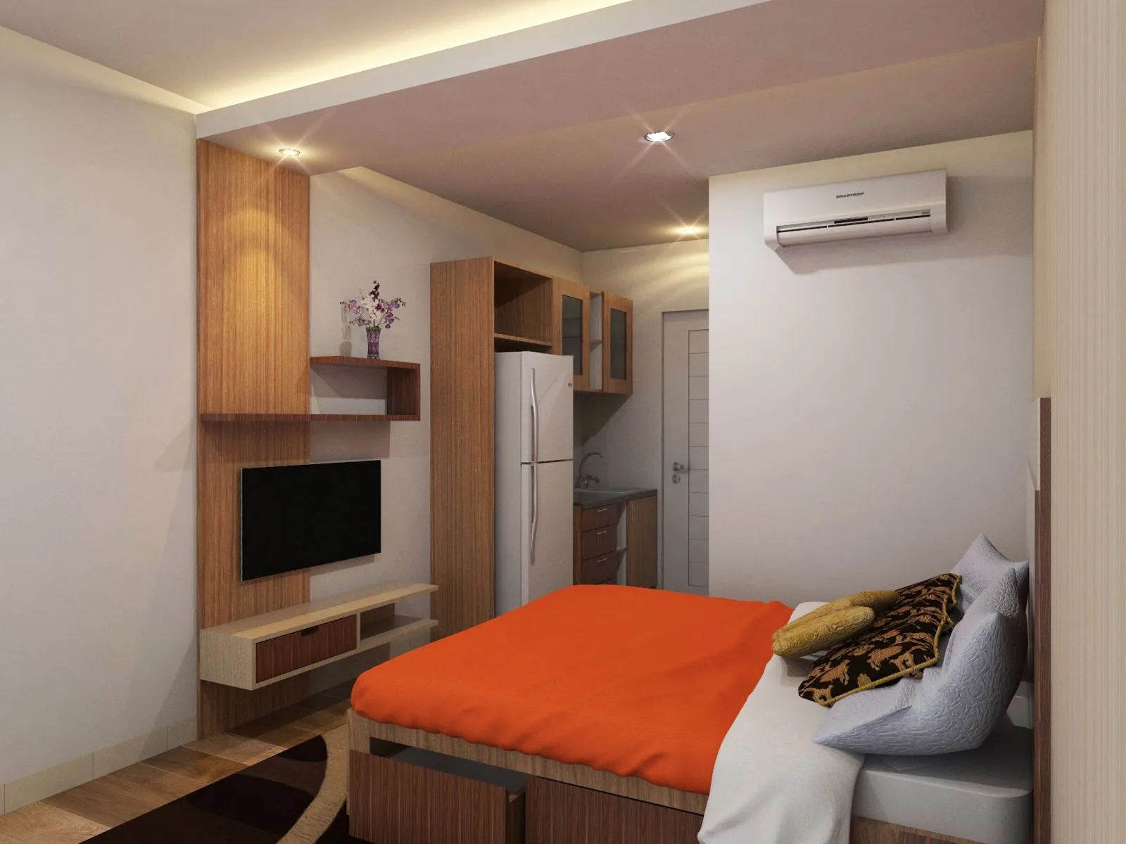Desain Interior Apartemen Studio